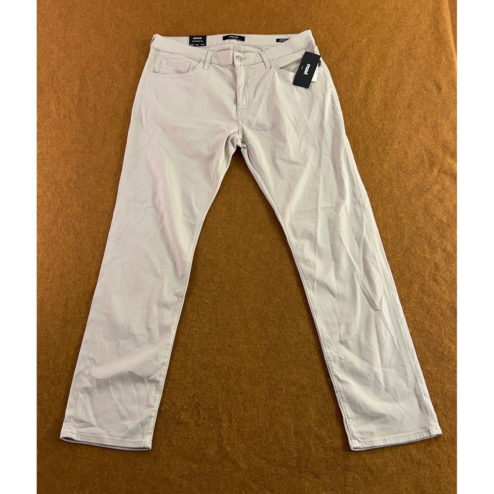 Mavi Mens 36/32 Grey Marcus Slim Straight Leg Pebble City Pants NWT